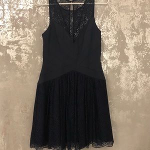 BCBG Navy Blue cocktail dress.